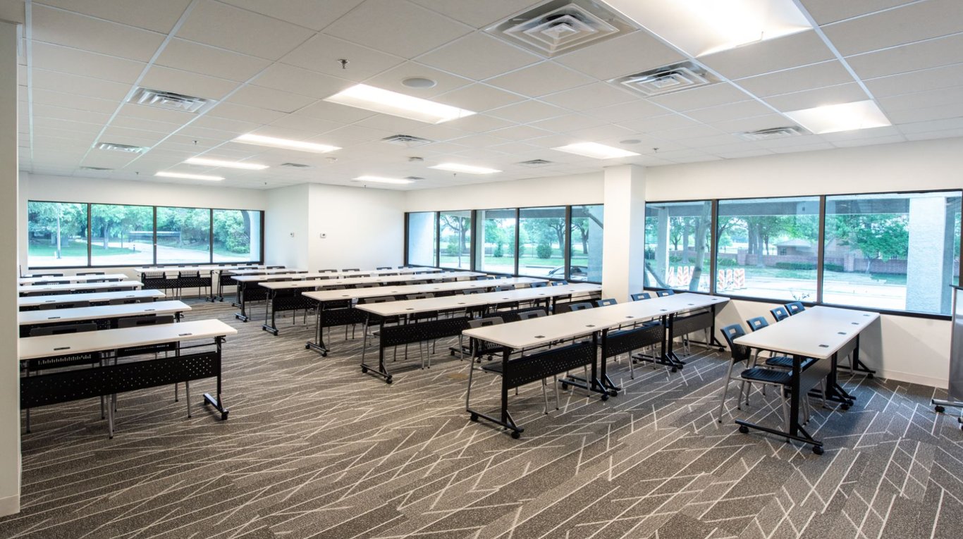 An interior shot of Classroom 1