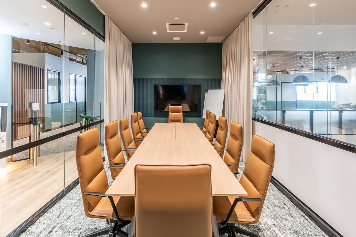 An interior shot of Princes Boardroom