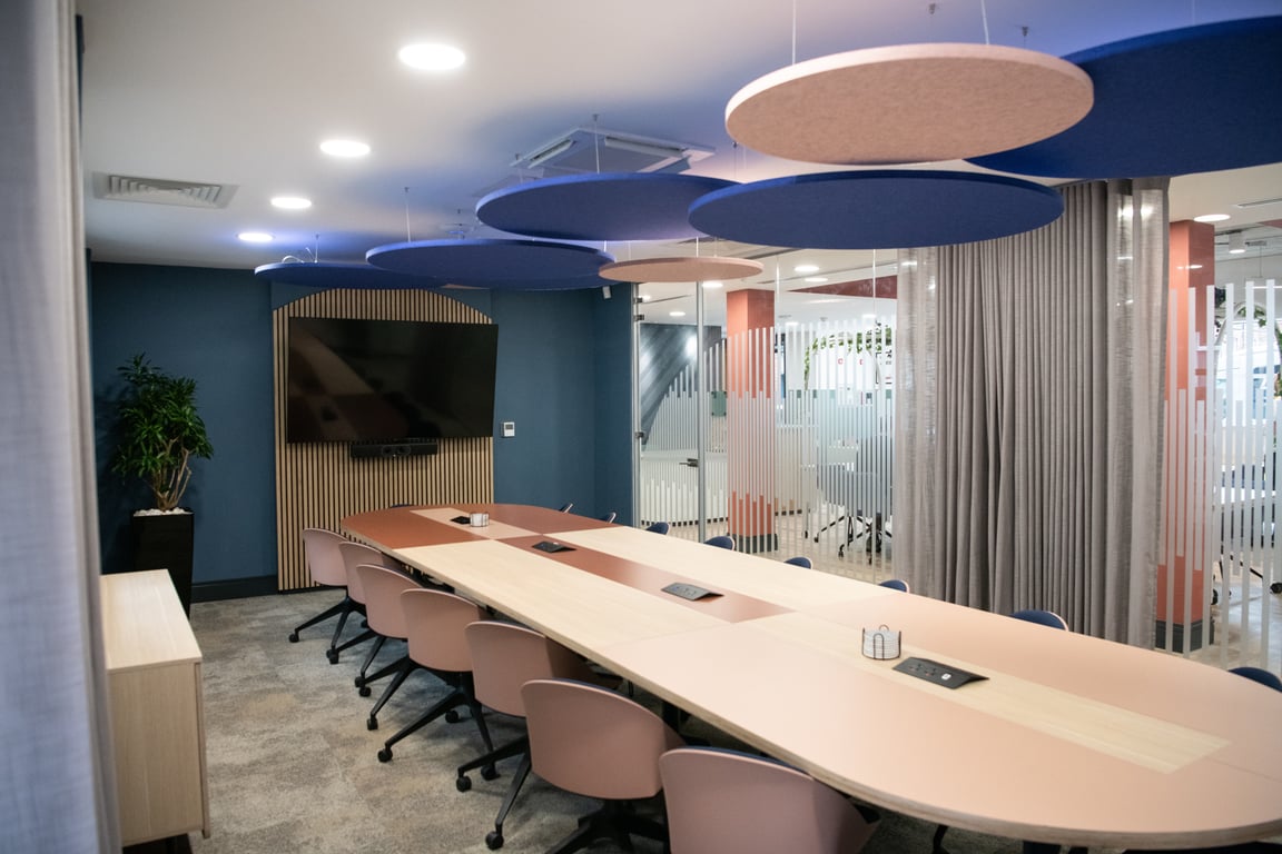An interior shot of WIZU - 55 St Paul's