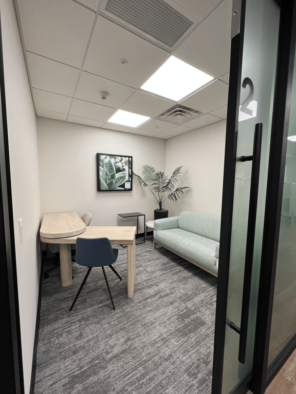 An interior shot of Hourly Private Office