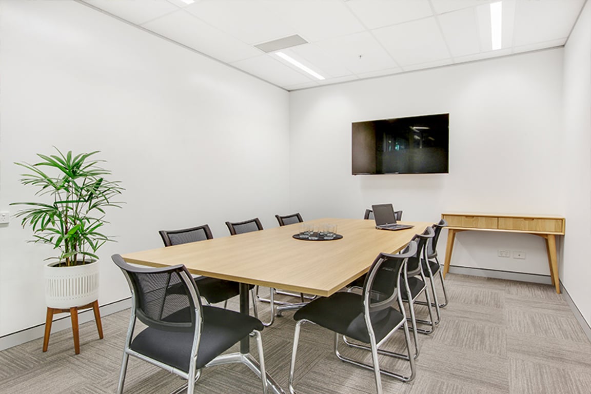 An interior shot of 8 Person Meeting Room