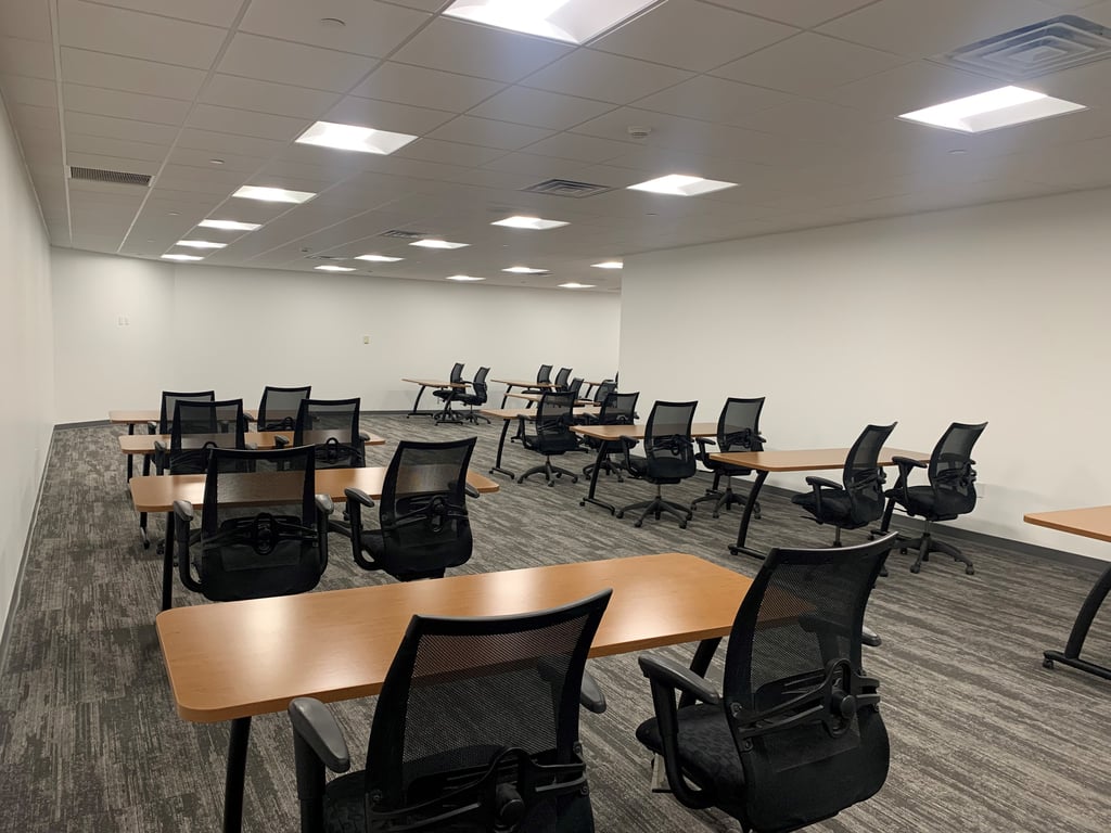 An interior shot of Building Conference Center - Chester Carlson Classroom