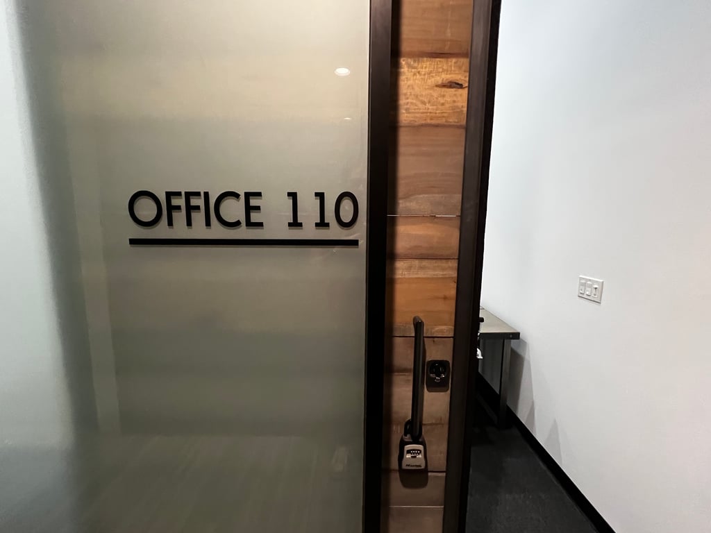 An interior shot of Office 110