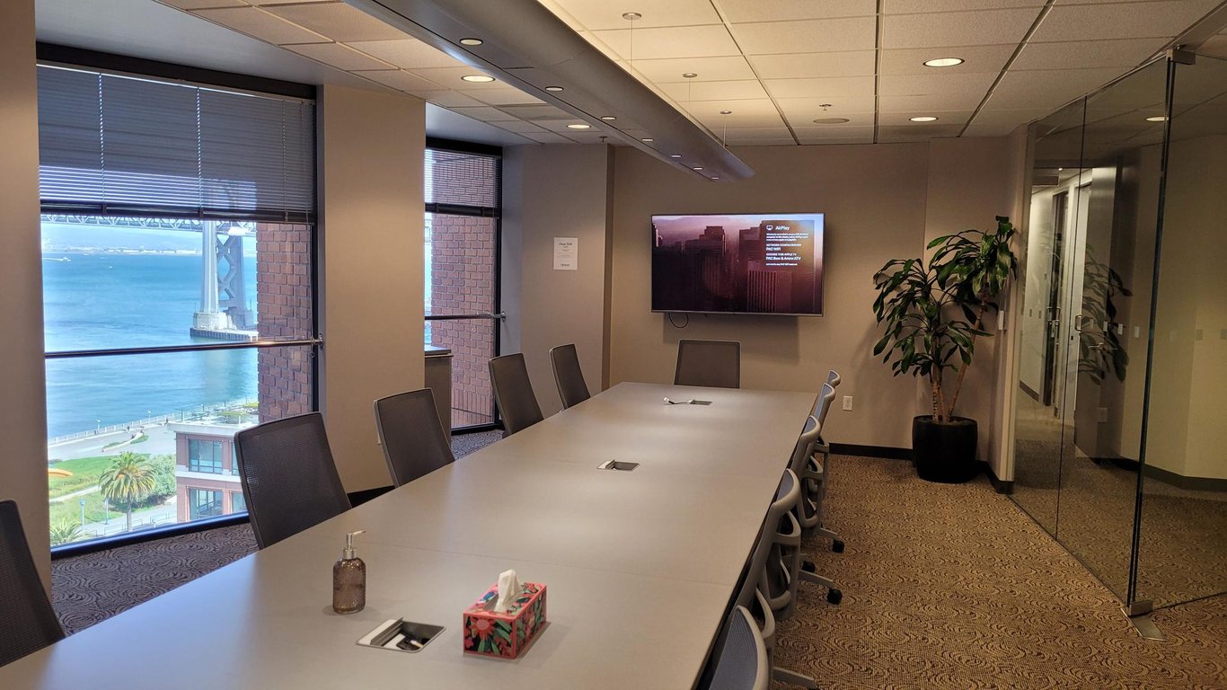 An interior shot of Bow and Arrow Boardroom