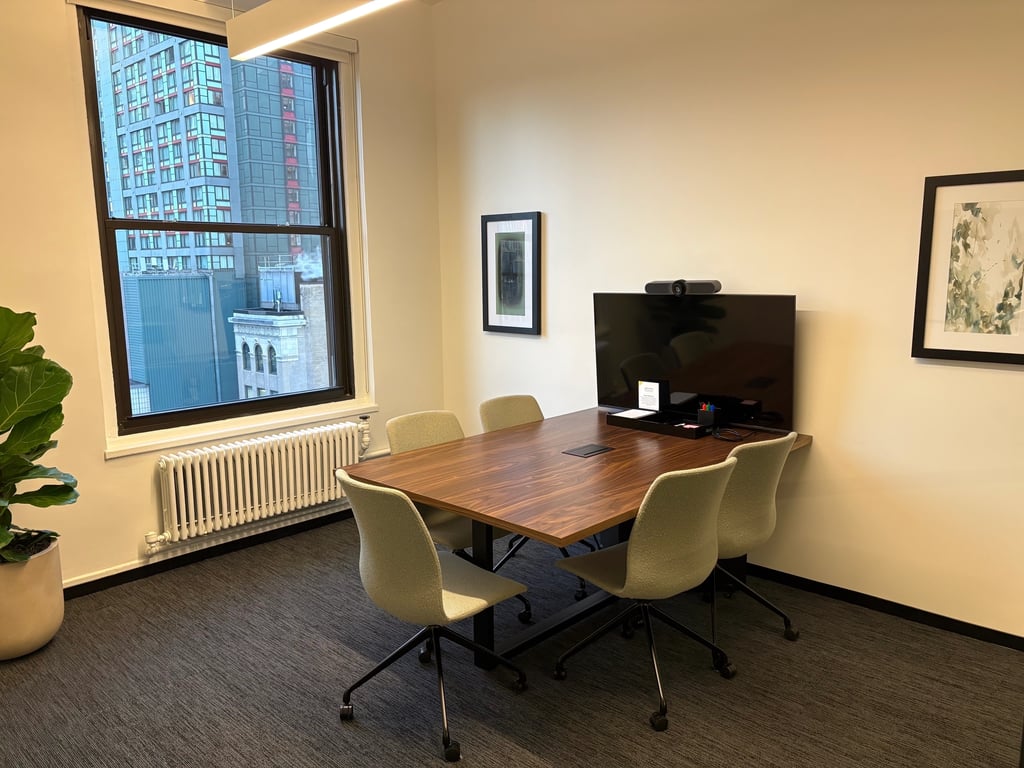 An interior shot of Conference Room 21 - A