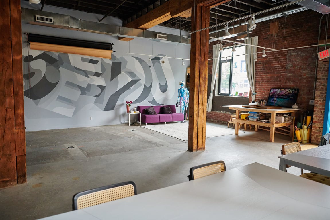 An interior shot of Creative Space Perfect for Off-Sites & Meetings