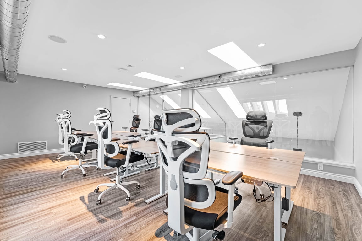 An interior shot of Private 1-8 Person Office with Balcony