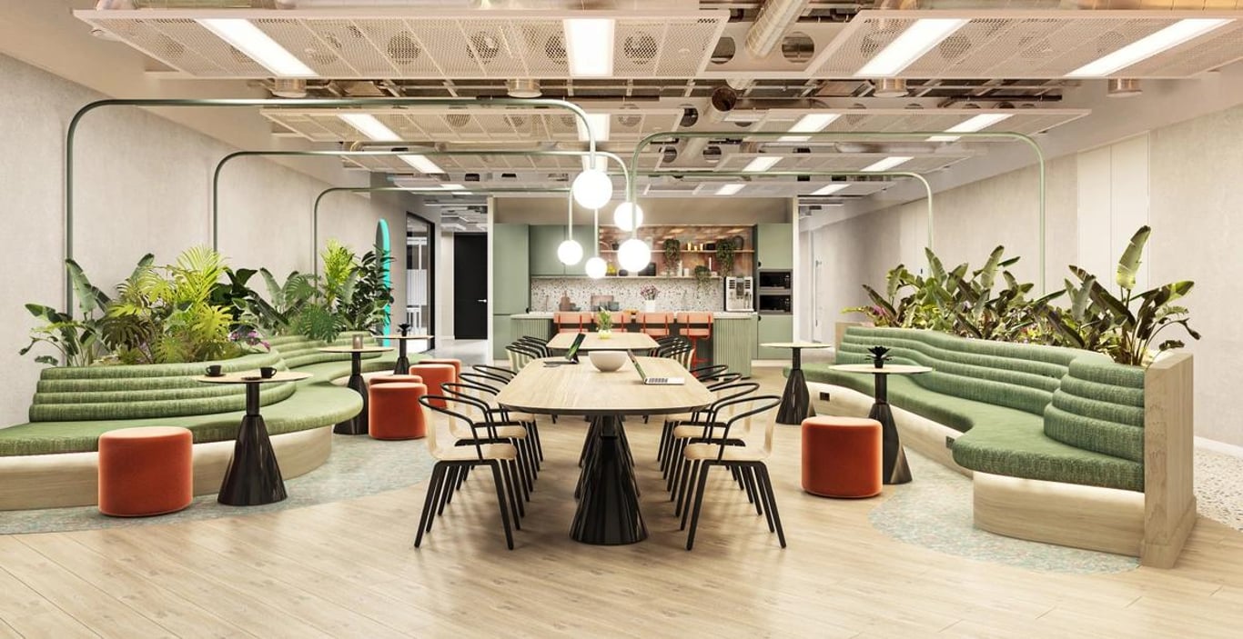 An interior shot of Huckletree - Bishopsgate