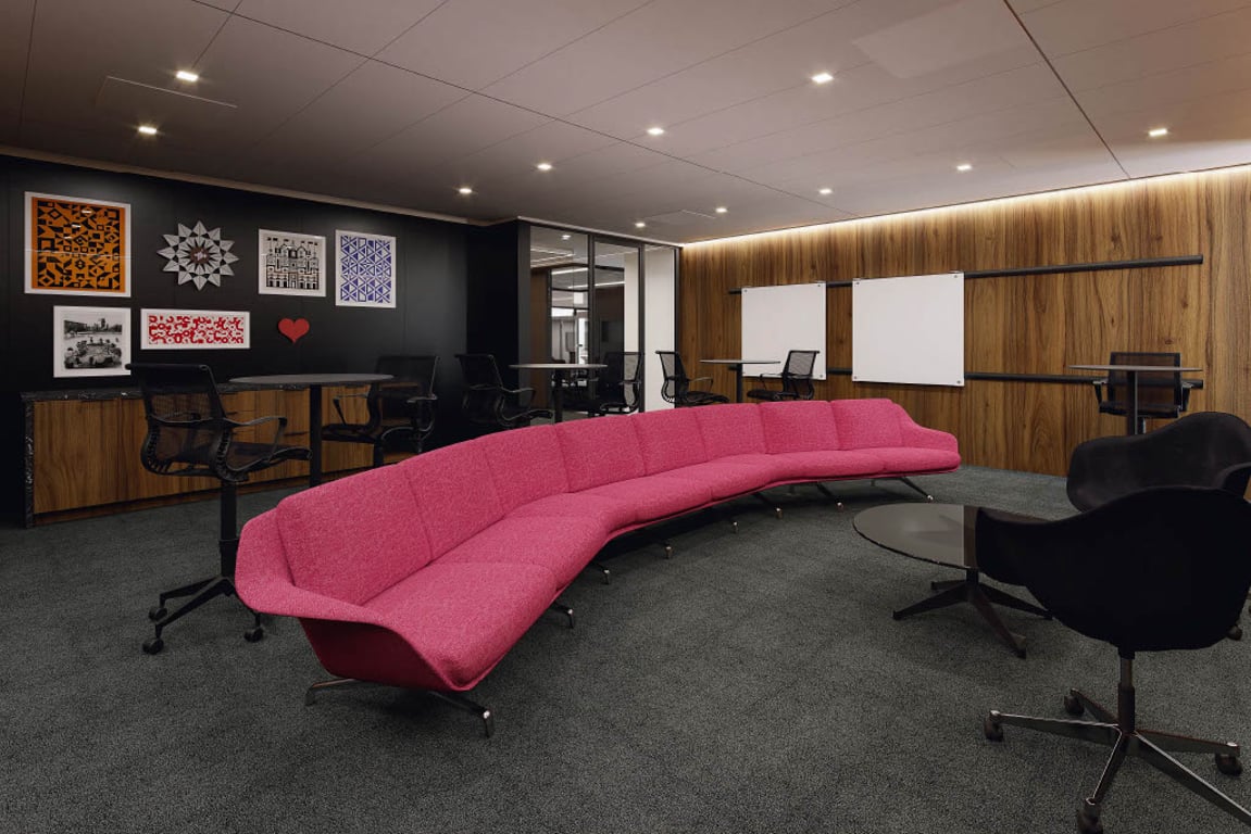 An interior shot of Freeman Pitch Room