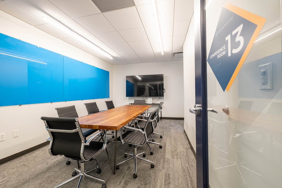 An interior shot of Conference Room 13