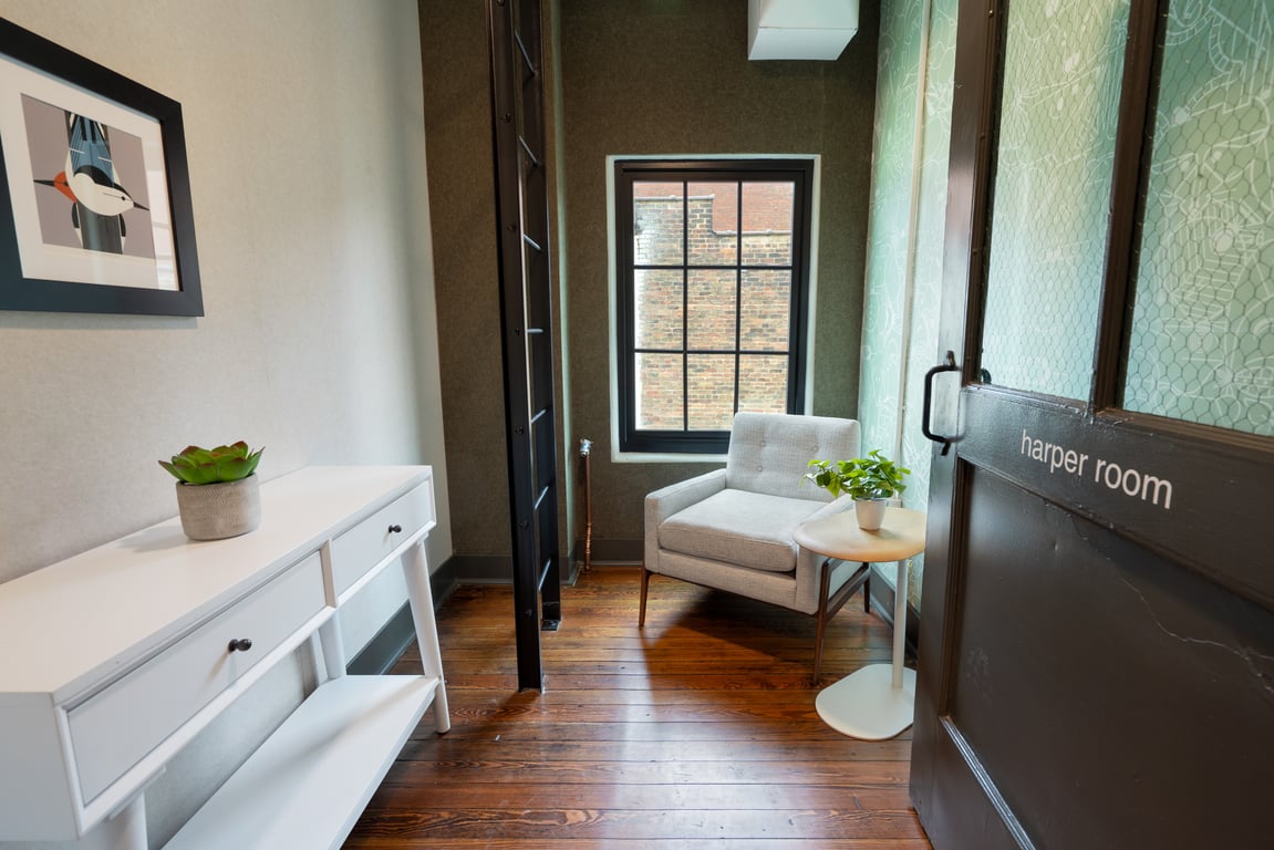 An interior shot of Harper Room