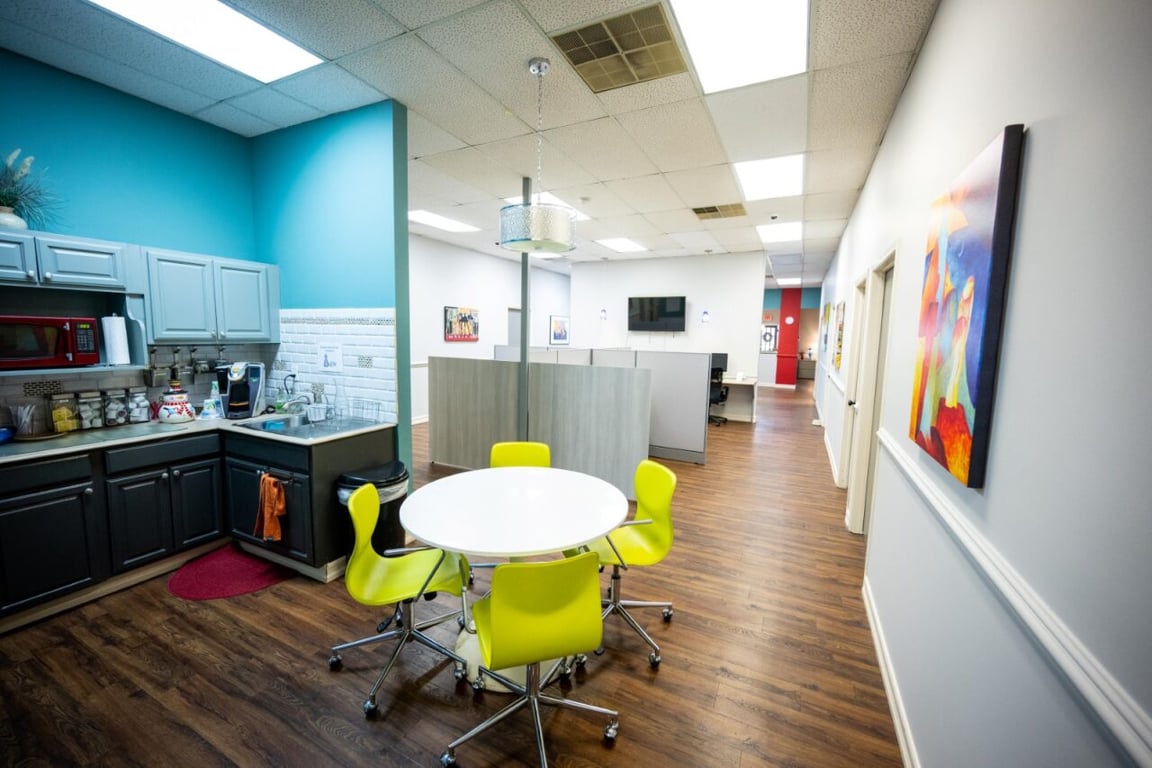 An interior shot of Coworking Desk Rental