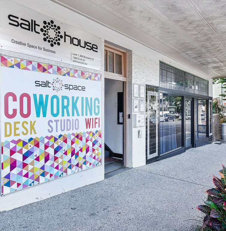 An interior shot of Salt Space Coworking - New Farm