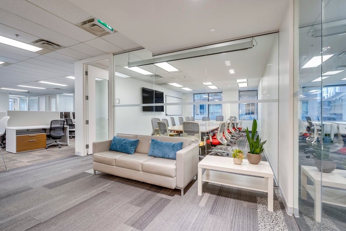 An interior shot of Telsec next to King Subway