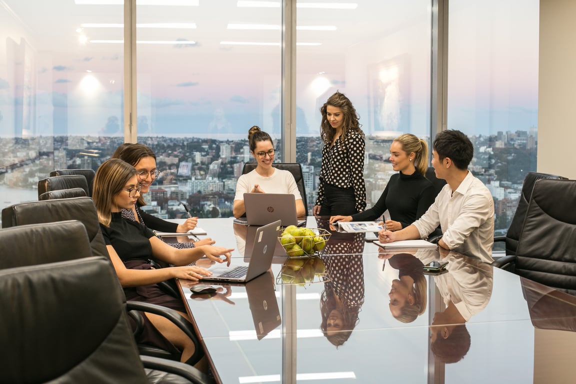 An interior shot of Boardroom