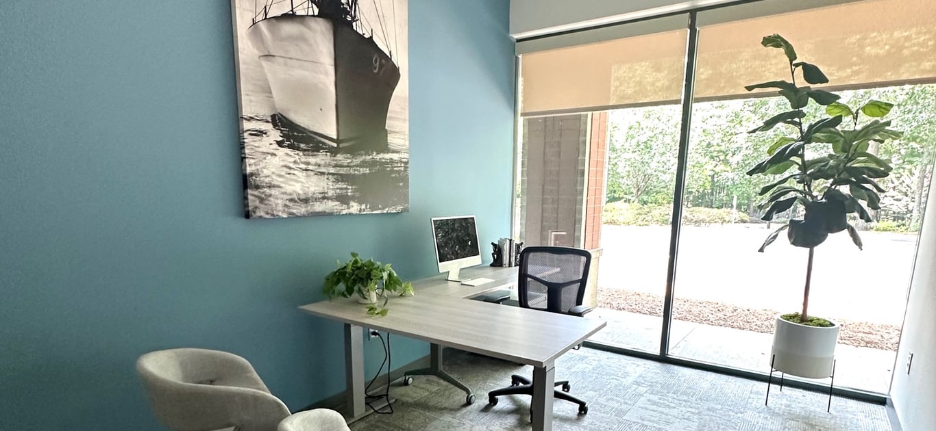 An interior shot of Private Office