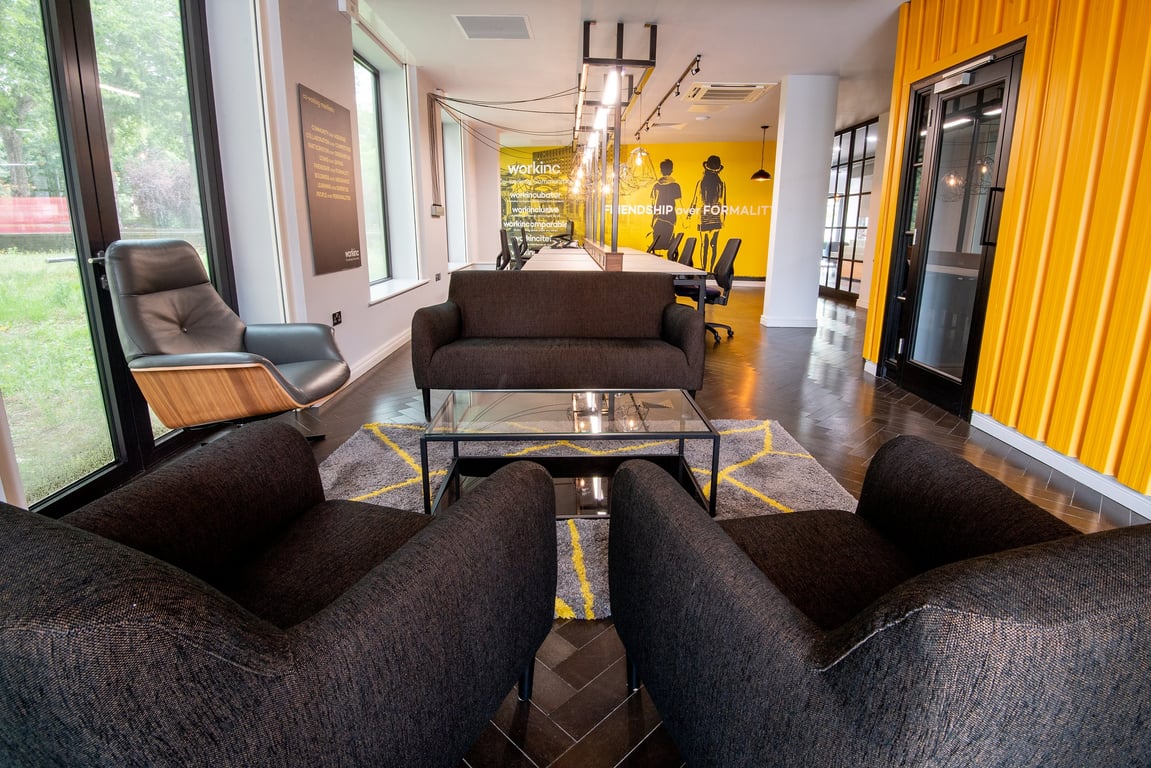 An interior shot of Co-working office