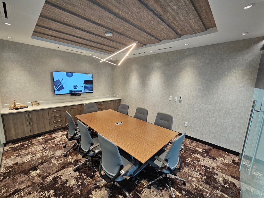 An interior shot of 8P Conference Room
