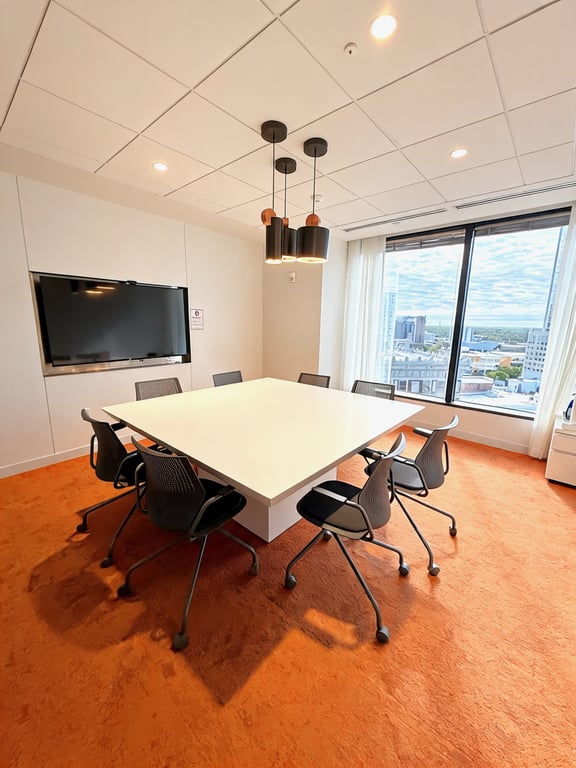 An interior shot of Private Meeting Room for 8