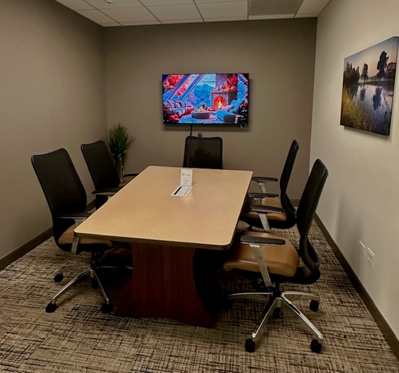 An interior shot of Comiskey Park Conference Room