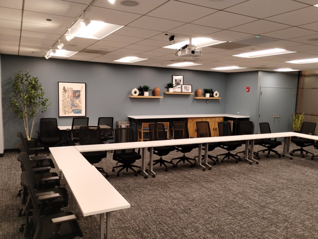 An interior shot of Building Conference Room
