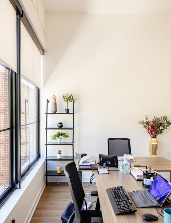 An interior shot of Office 102