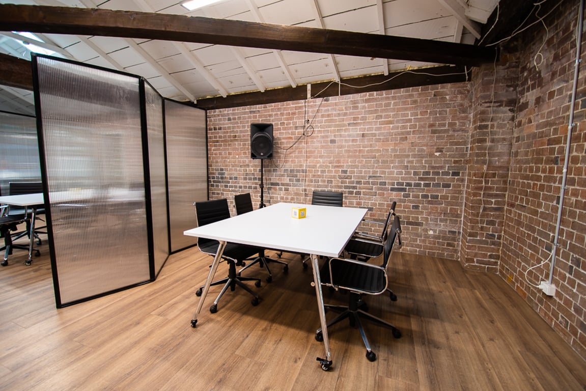 An interior shot of Event space