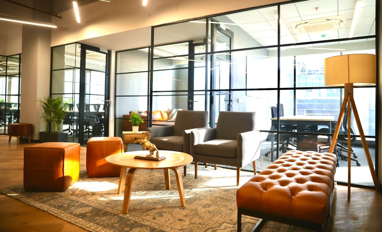 An interior shot of Venture X - Gurgaon City Centre