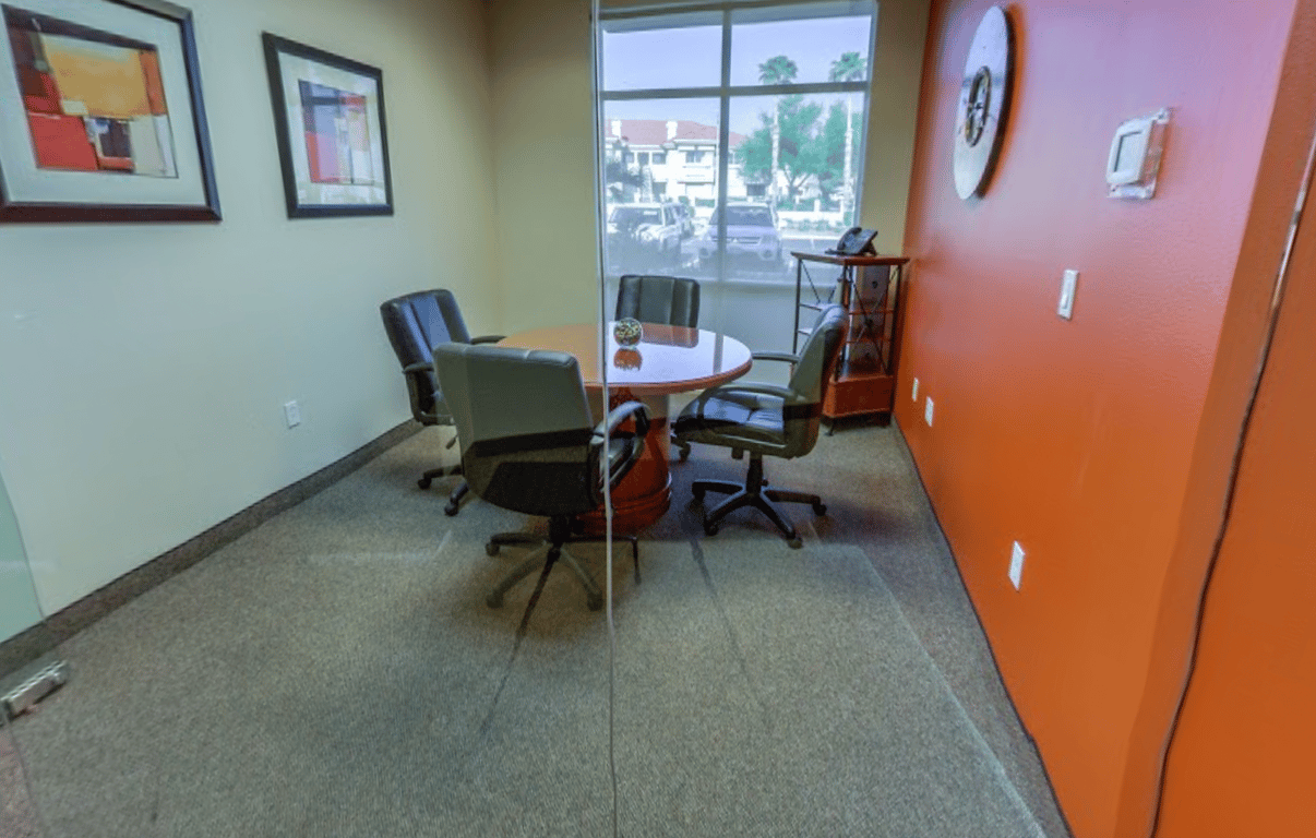 An interior shot of 4 Person Meeting Room