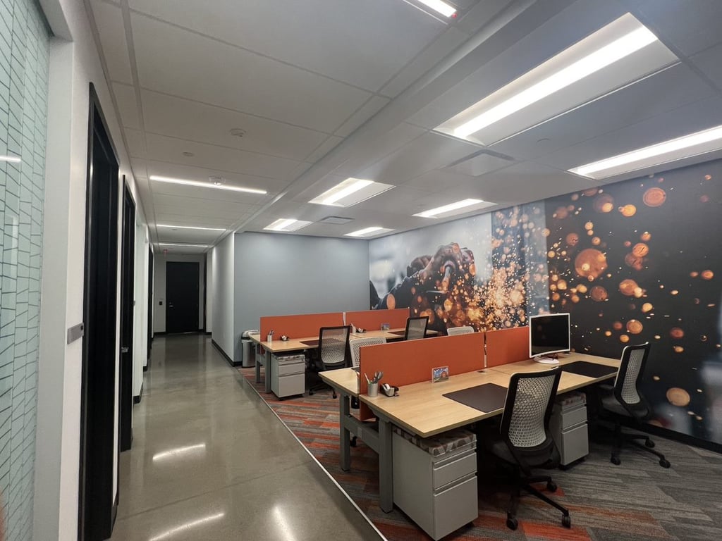 An interior shot of Carr Workplaces - West Lafayette
