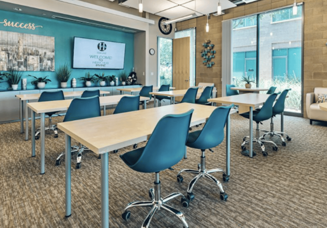 An interior shot of Large Conference & Training Room