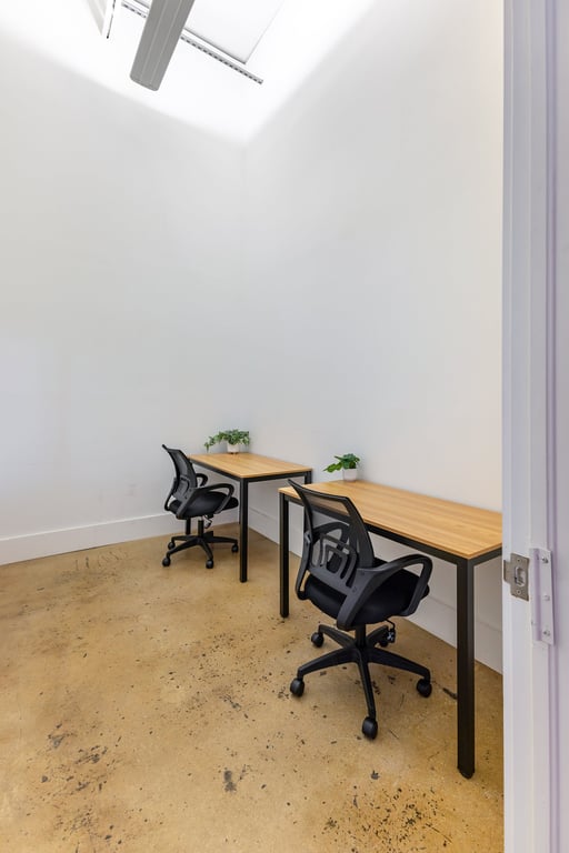 An interior shot of Private Office