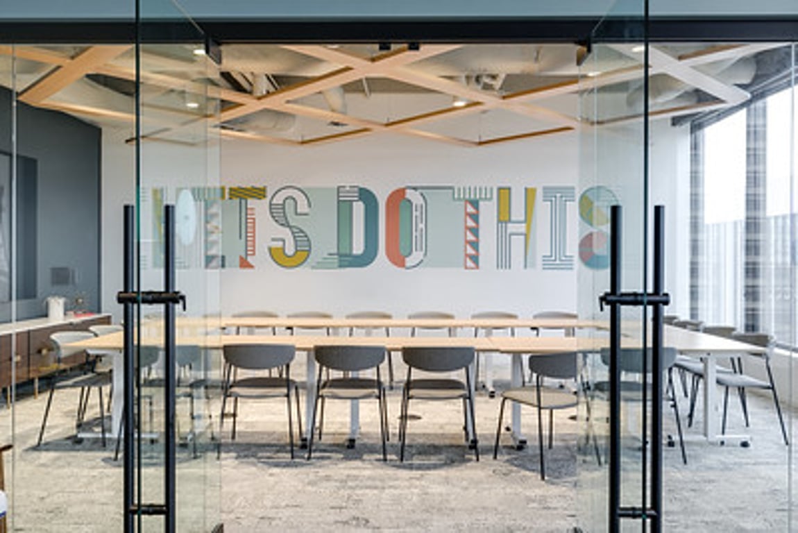 An interior shot of Neon Training Room