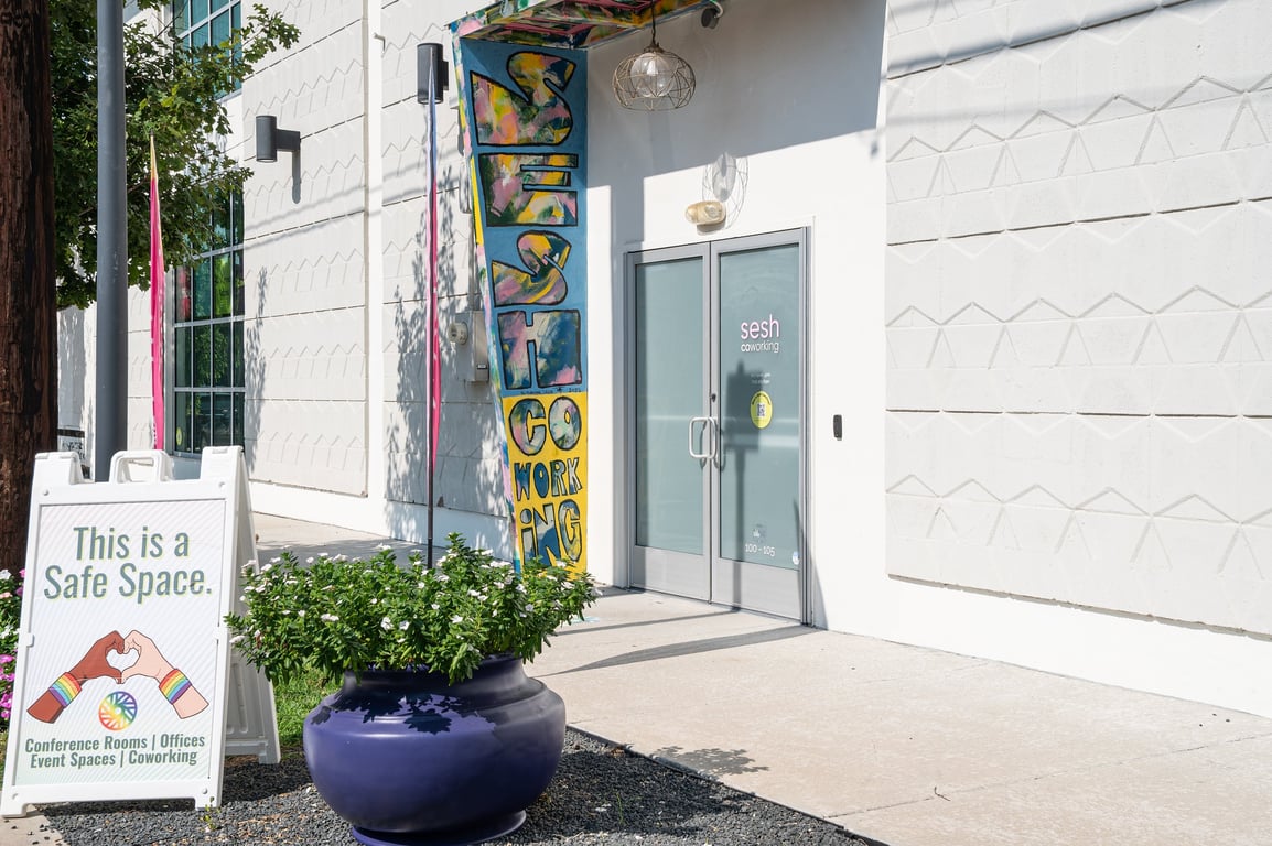 An interior shot of Sesh Coworking