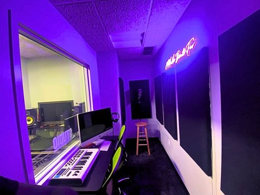 An interior shot of Audio Studio