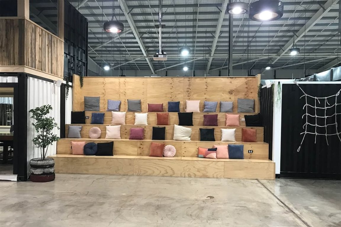 An interior shot of The Bleachers