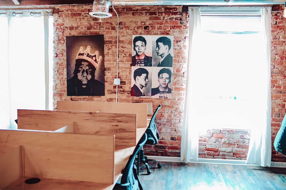An interior shot of Main Street Coffee & Coworking