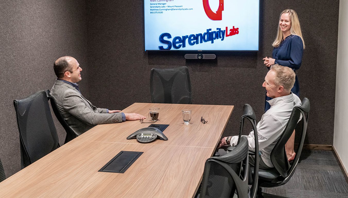 An interior shot of Vega Boardroom