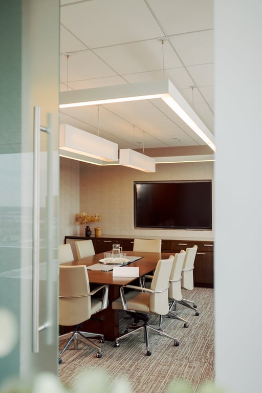 An interior shot of 8 Person Meeting Room #1103