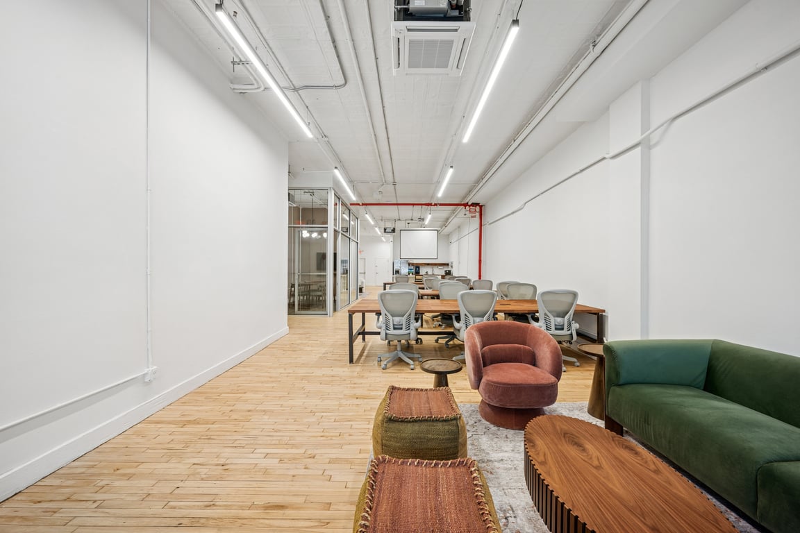 An interior shot of Mercer Meeting Room with 2 Breakout Rooms