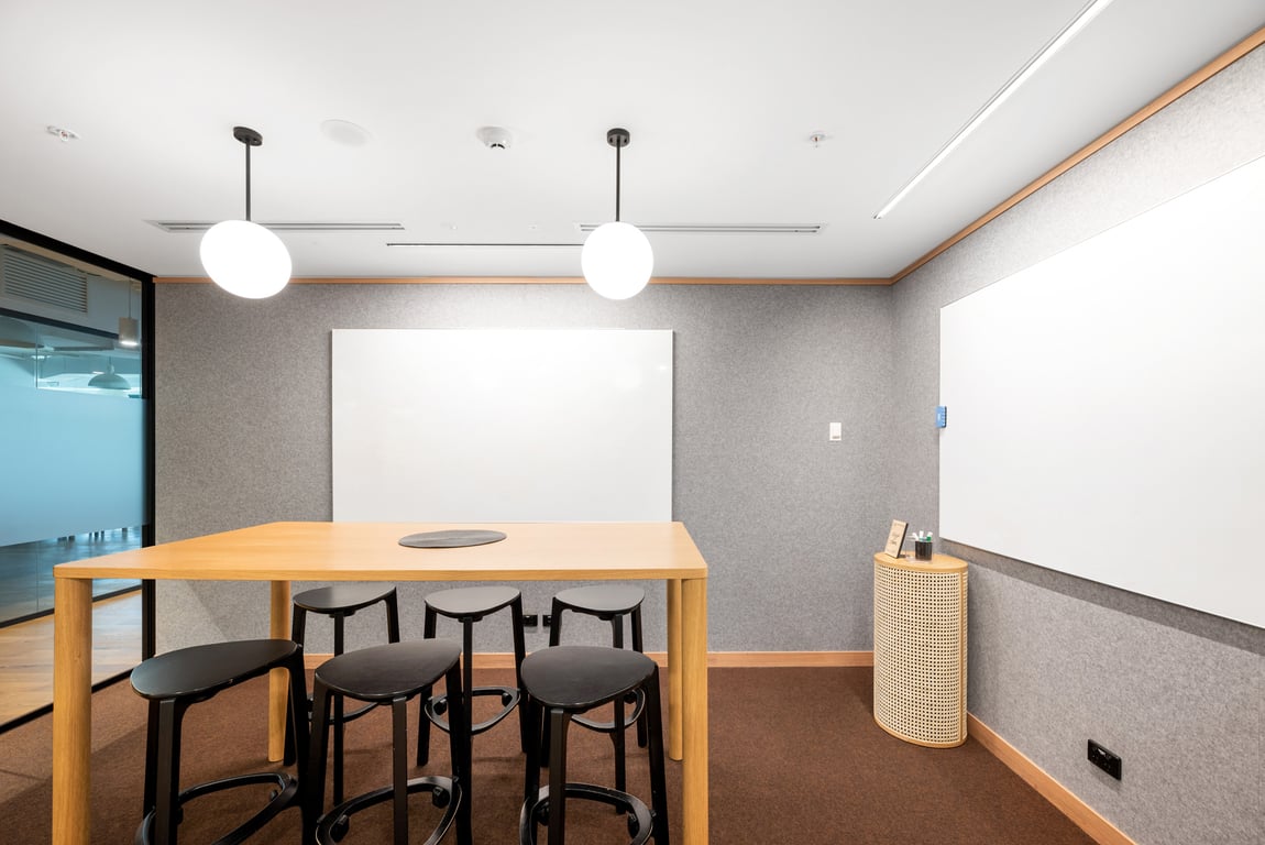 An interior shot of Meeting Room 1 - 6 person