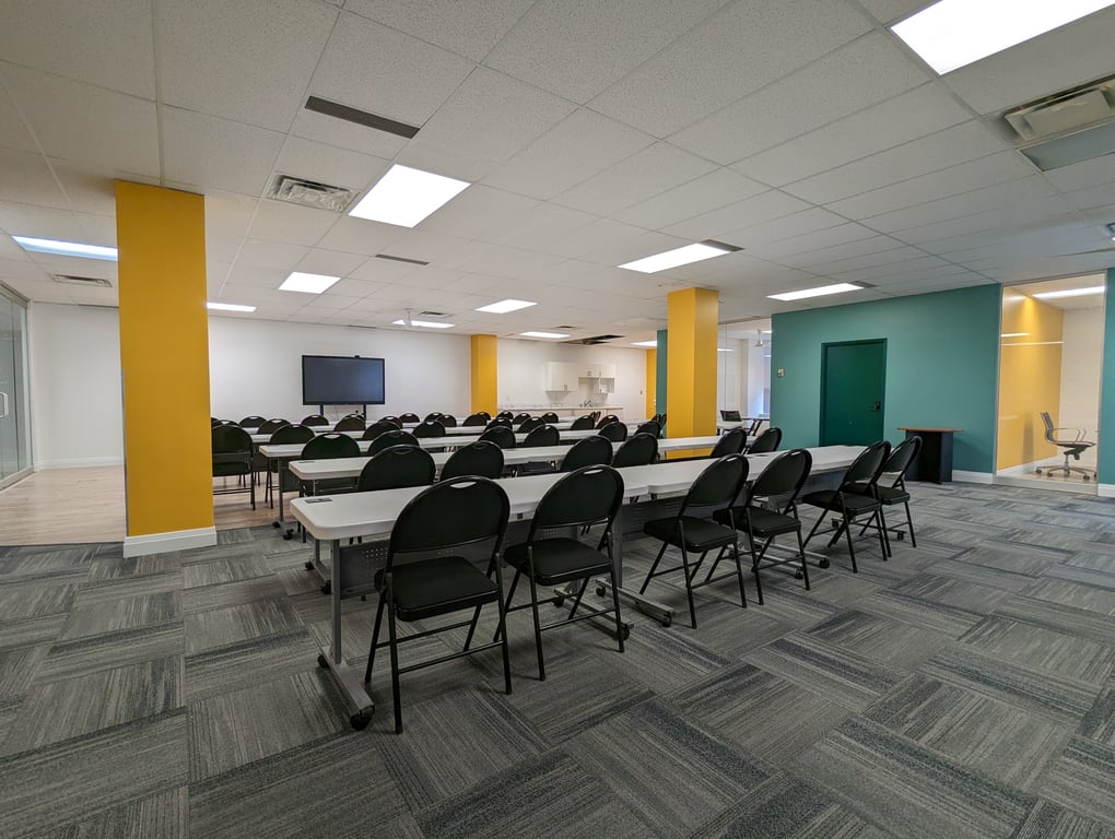 An interior shot of Event & Training Space