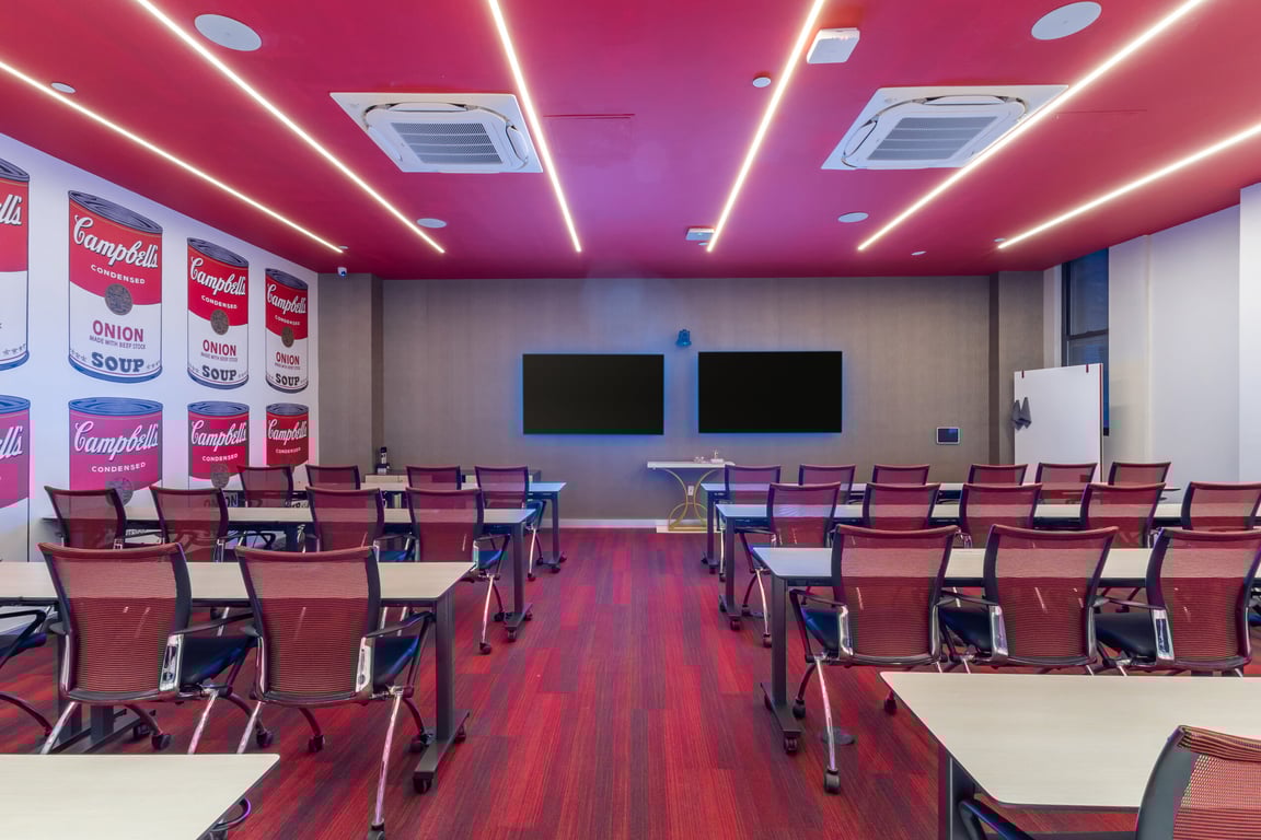 An interior shot of Warhol Room - Grand Opening 50% Off