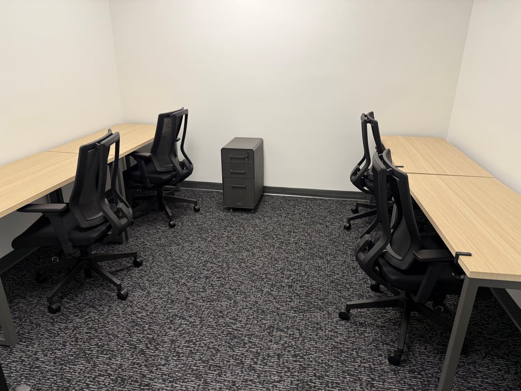 An interior shot of Four Person Office
