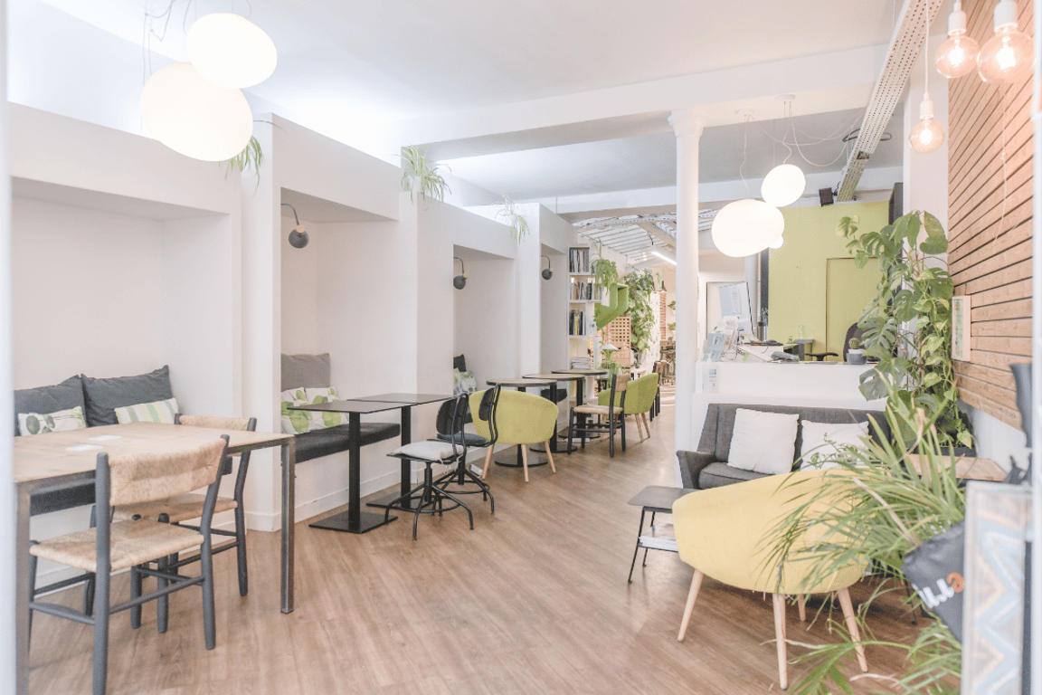 An interior shot of myCowork Montorgueil Les Halles