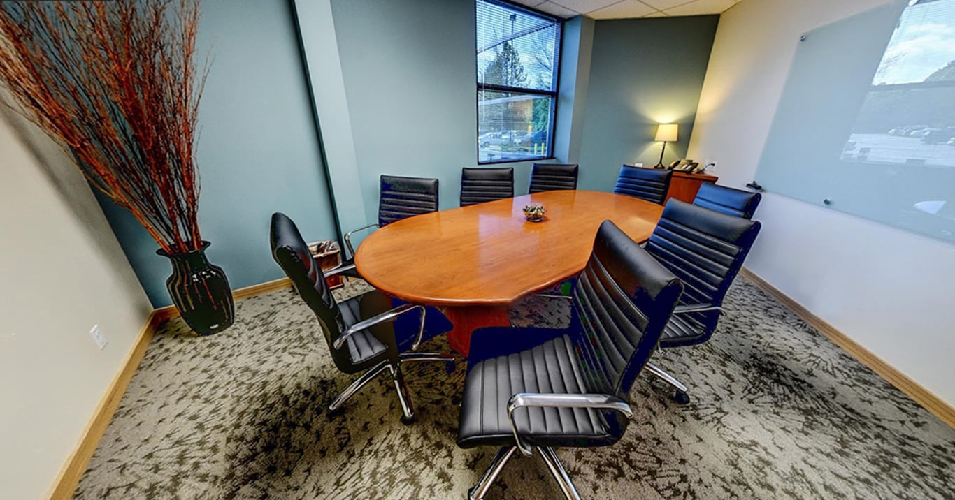 An interior shot of 8 Person Meeting Room B