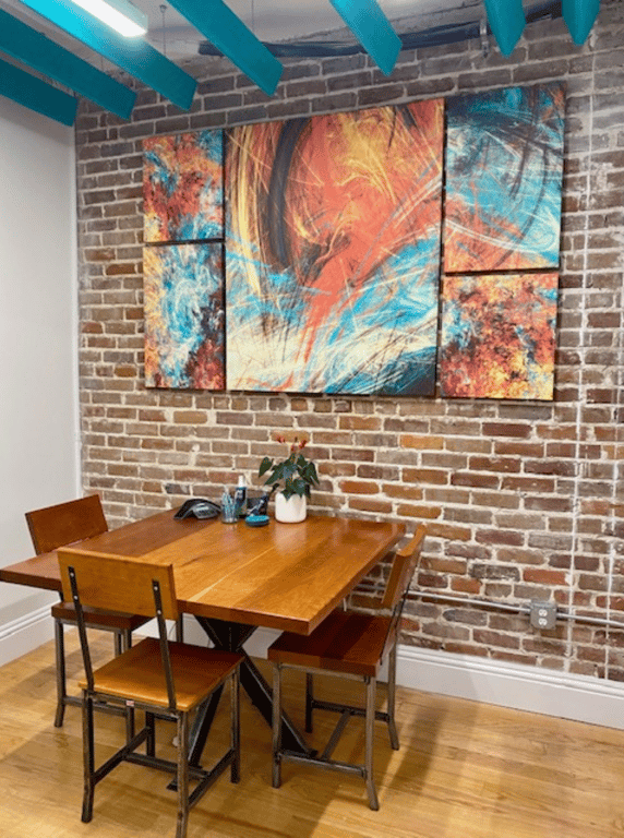 An interior shot of The Caye Room