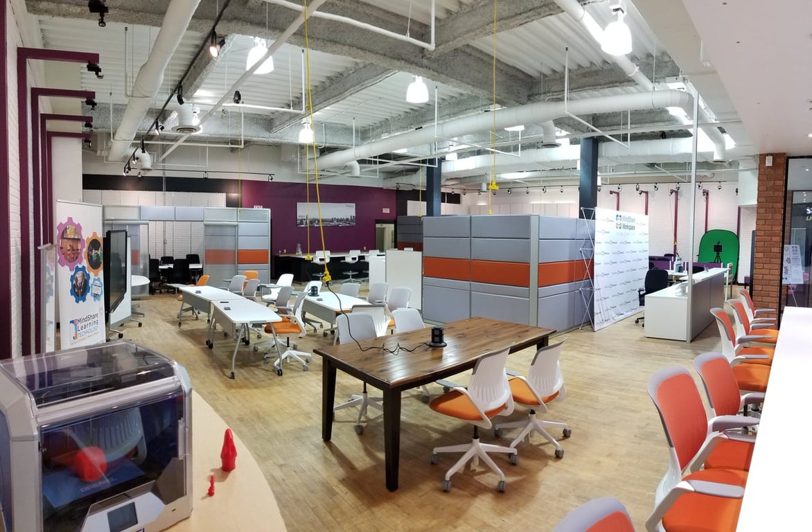 An interior shot of MindShare Workspace