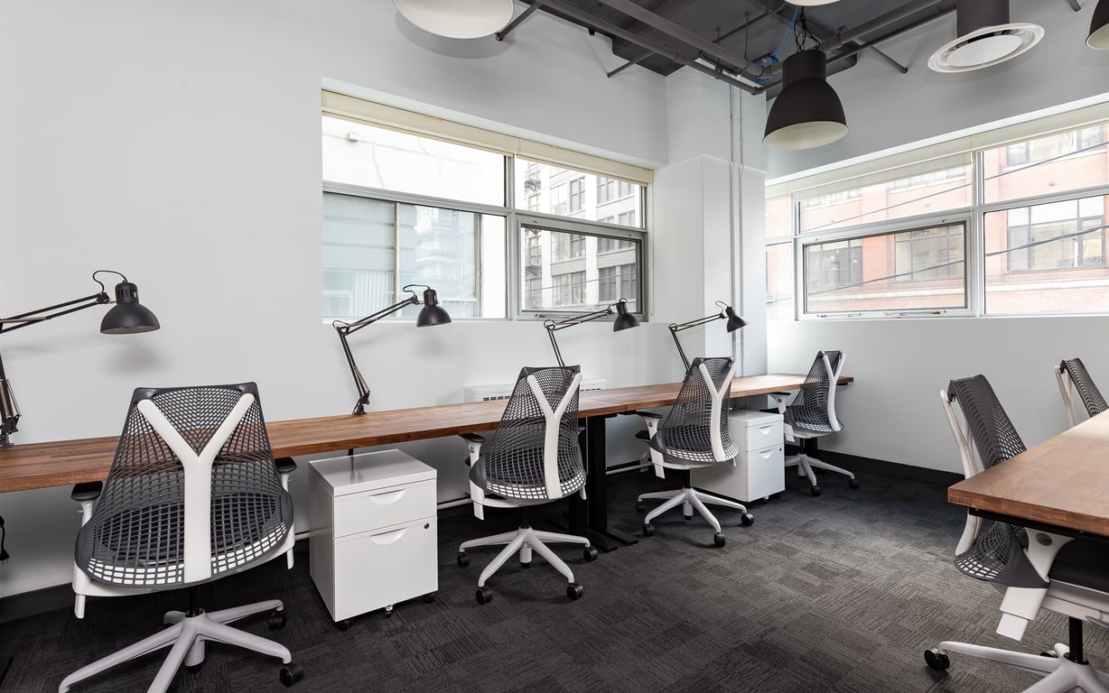 An interior shot of Office 203 - 6-Person Suite