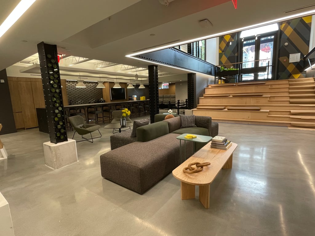 An interior shot of Event Space - Reception Lounge